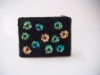 Ladies' fashion beaded coin wallet