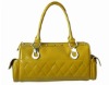 Ladies fashion handbag yellow handbag