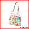 Ladies flower fashion 100% cotton design promotional bag