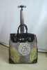 Ladies flower travel trolley bag