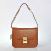 Ladies genuine leather brown shoulder bags