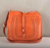 Ladies high-end designer orange handbag 2012