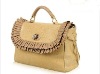 Ladies lotus leaf leather handbag,fashion style