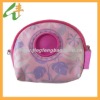 Ladies' promotional simple classic pu leather round zippered coin purse