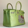 Ladies pu leather wholesale classic design tote handbags