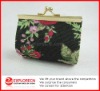 Ladies's Flower Coin Purse with clip closure