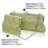 Ladies same material shoulder and clutch evening Bag