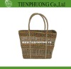 Ladies seagrass shopping bags with rattan handle