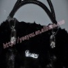 Lady Fashion New Black Mink Fur Bag 10YY-NX138