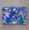 Lady PVC plastic coin purse buckle closure