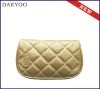 Lady genuine leather cosmetic bag.