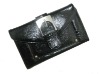 Lady's PU wallets with front buckle