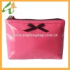 Lady's small patent pu cosmetic bag