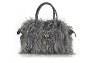 Lamb Skin Design Genuine Leather Handbag