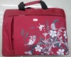 Laptop Notebook briefcase carrying bag case floral print+shoulder strap
