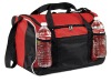 Large Zipper Opening Sports Gym Duffel Bag, Red