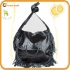 Large leather bag with Fringe