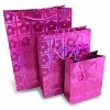 Laser Paper Bags with Holographic Lamination and 3-D Icon, Suitable for Christmas