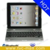 Lastest Wireless Bluetooth Keyboard Case for iPad 2 - Silver