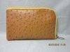 Latest Dreamland Fashion Ostrich Leather handbag wrist bag clutch bag cosmetic bag DL-IT1225
