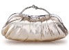 Latest Satin & Skull Female Hard Case Clutch evening bag