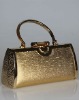 Latest design pu leather shiny evening bags 2012