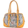 Latest phython printing snake printing woman handbag