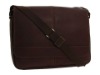 Latest vertical leather messenger bag