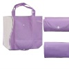 Lavender non woven foldable carry bags