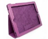 Leather Case Cover Pouch Stand For Apple iPad2 Purple