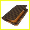 Leather Case for Samsung Galaxy Tab 7" P1000 Cover Tablet Deluxy Grid Pattern Covers Cases New Brown