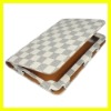 Leather Case for Samsung Galaxy Tab 7" P1000 Cover Tablet Deluxy Grid Pattern Covers Cases New White