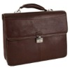 Leather Comp Briefcase,business bag brown, business briefcase, conference briefcase