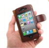Leather Cover Filp Case Wallet for iPhone 4 4G