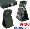 Leather Flip Stand Case for Samsung i9100 Galaxy S2