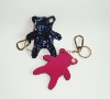 Leather Handles Teddy Key Chain (SA-0739)