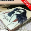 Leather Holder for iPad2 The Boy Girl Glasses PU Pouch Cover Cases Skin Couple Case 3D Pouch