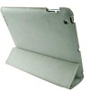 Leather Logo Back Cover for iPad 2 HS3- WEISS Schutz Hulle Case