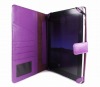 Leather PDA folder, Purple PC case, Faux leather pouch