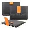 Leather Pouch Case with Fastener Style For Apple iPad 2