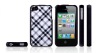 Leather Protective Back Cover Case for Apple iPhone 4