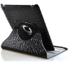 Leather Smart Cover for iPad 2 W/ Crocodile texture