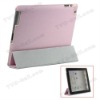 Leather Smart Cover for iPad 2 with Stand - Pink