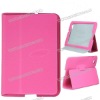 Leather Stand Case Cover for Samsung Galaxy Tab 7.7 P6800(pink)