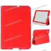 Leather Stand Case Cover for Samsung Galaxy Tab 7.7 P6800(red)