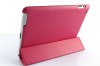 Leather Stand Holder Case Cover For Ipad2-With Smart Cover