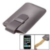 Leather and Felt mobile pouch, Leather and Felt phone pouch