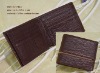 Leather and Oxford Cloth Wallet #C-67112