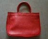 Leather bag red