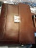 Leather briefcase with fingerprint lock -FC01
